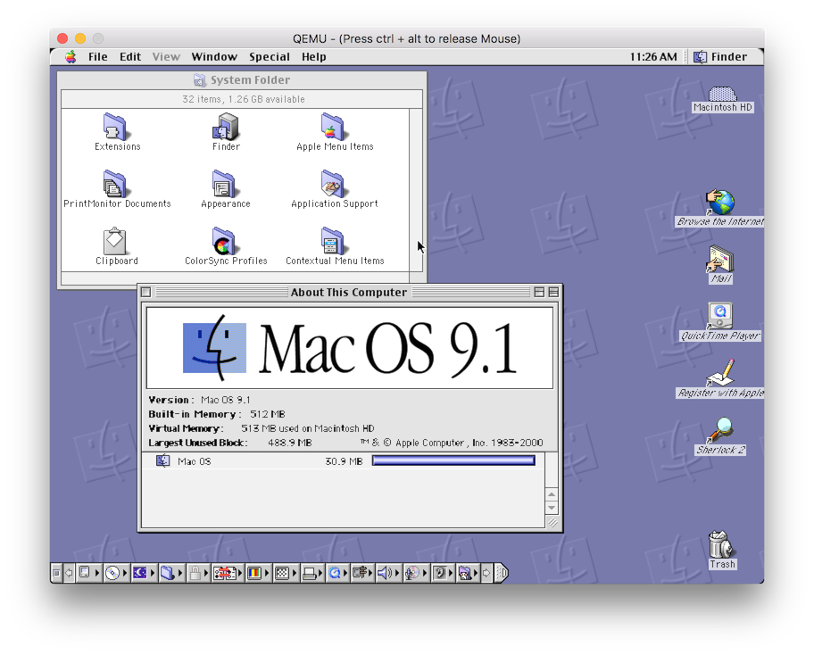 mac os 1.00 emulator for mac os 9